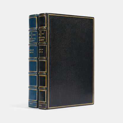 A delightfully illustrated two volume set of The Adventures of Sherlock Holmes and The Memoirs of Sherlock Holmes by Arthur Conan Doyle