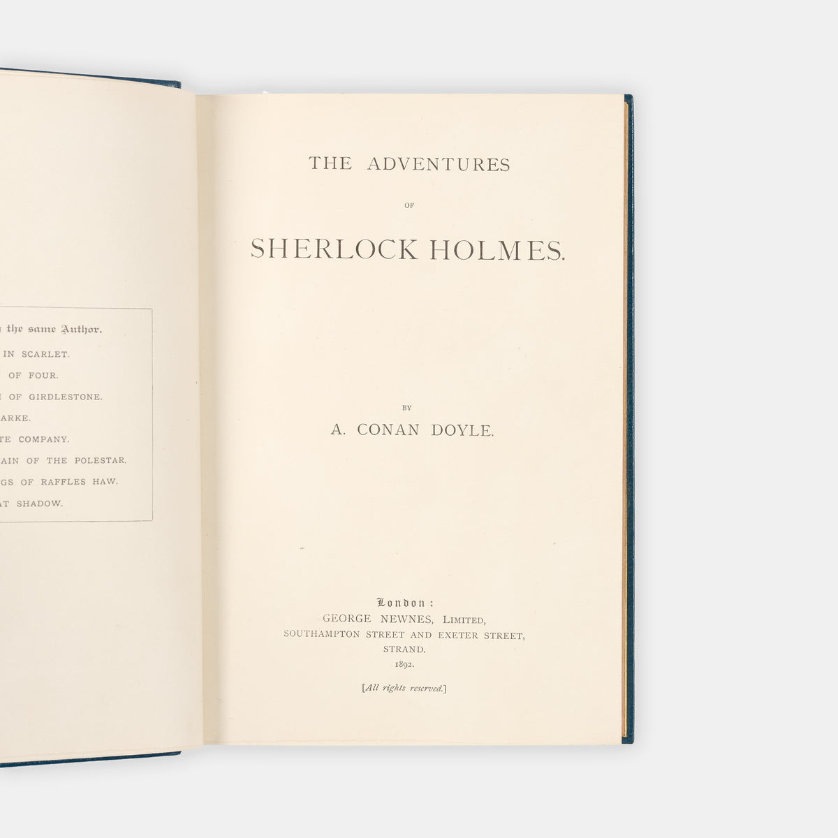 A delightfully illustrated two volume set of The Adventures of Sherlock Holmes and The Memoirs of Sherlock Holmes by Arthur Conan Doyle