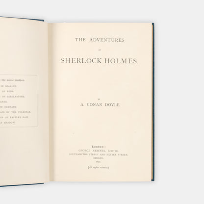 A delightfully illustrated two volume set of The Adventures of Sherlock Holmes and The Memoirs of Sherlock Holmes by Arthur Conan Doyle