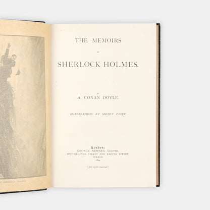A delightfully illustrated two volume set of The Adventures of Sherlock Holmes and The Memoirs of Sherlock Holmes by Arthur Conan Doyle
