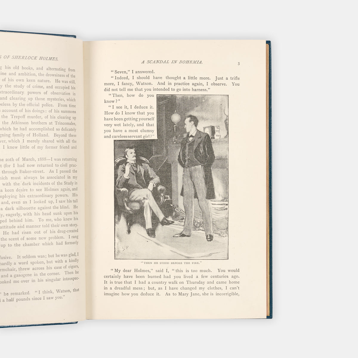 A delightfully illustrated two volume set of The Adventures of Sherlock Holmes and The Memoirs of Sherlock Holmes by Arthur Conan Doyle