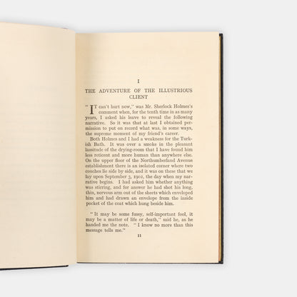 A handsome first edition of The Case-Book of Sherlock Holmes by Arthur Conan Doyle