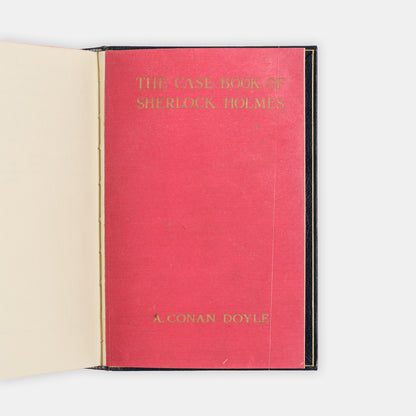 A handsome first edition of The Case-Book of Sherlock Holmes by Arthur Conan Doyle