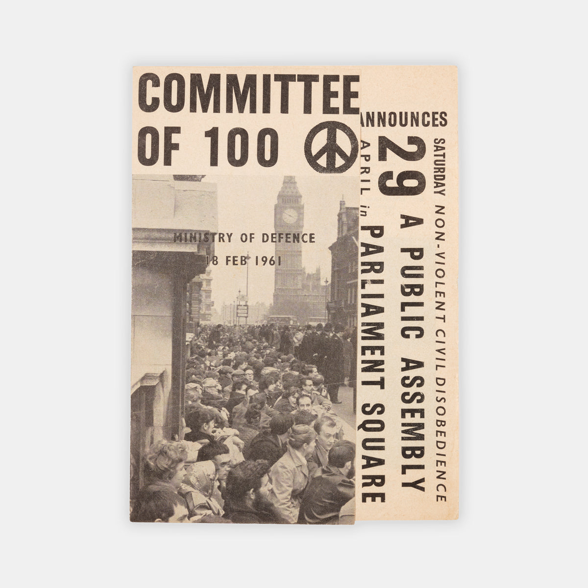 Small group of ephemera published by the British nuclear disarmament movement.