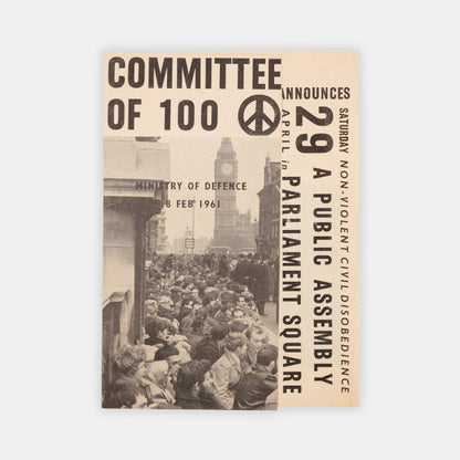 Small group of ephemera published by the British nuclear disarmament movement.