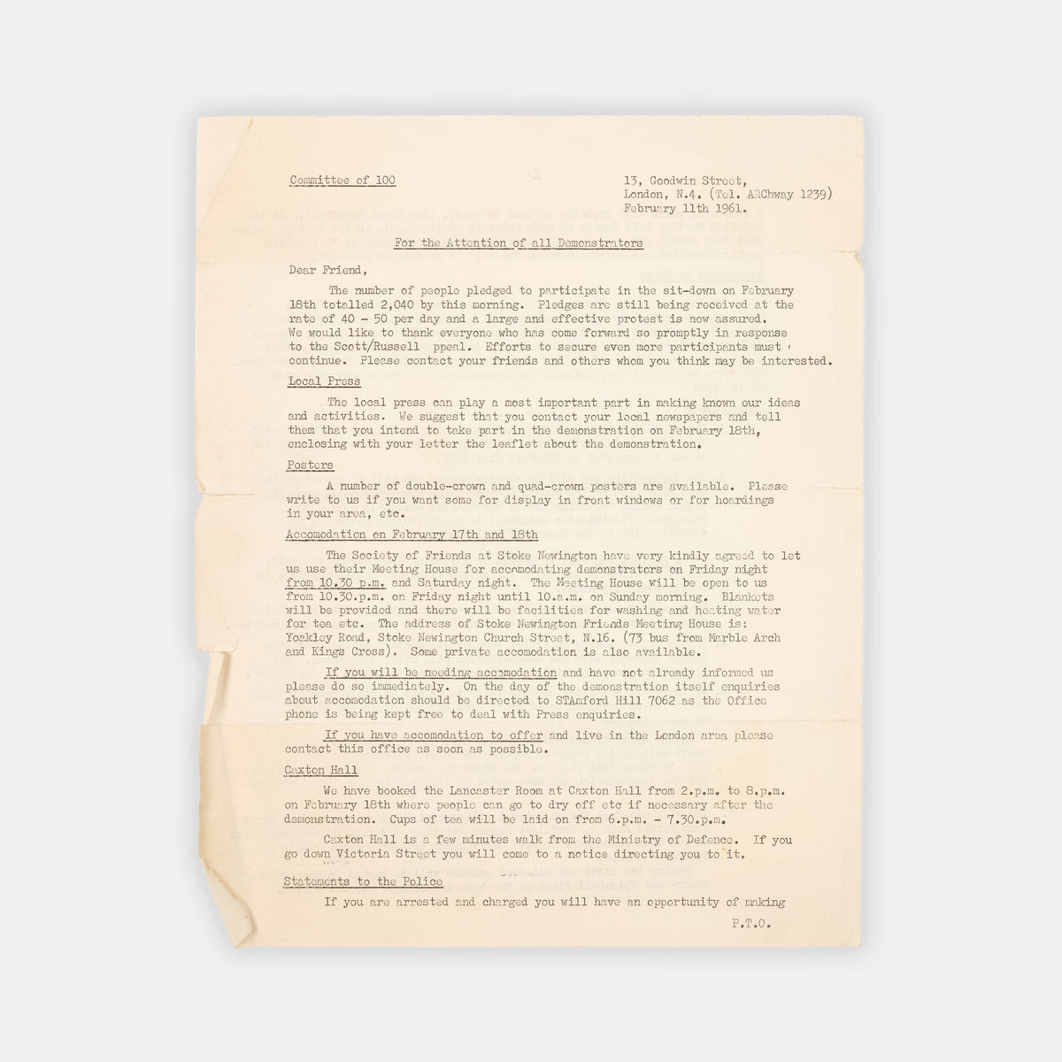Small group of ephemera published by the British nuclear disarmament movement.