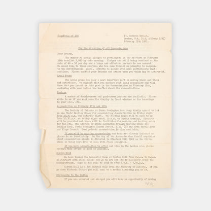 Small group of ephemera published by the British nuclear disarmament movement.