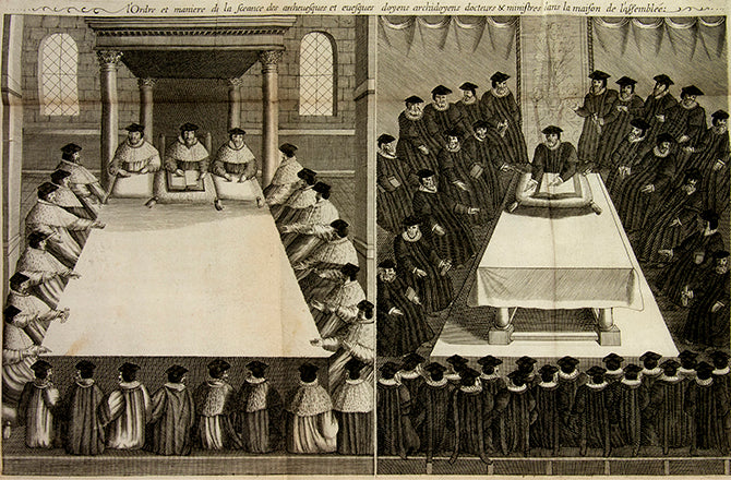 The first edition of a Discours du bon et loial subjet, a civil war era pamphlet written in French to offer hope to the exiled Queen Henrietta Maria
