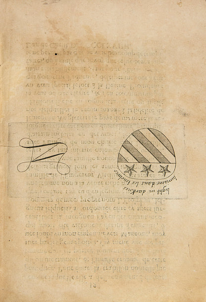 The first edition of a Discours du bon et loial subjet, a civil war era pamphlet written in French to offer hope to the exiled Queen Henrietta Maria