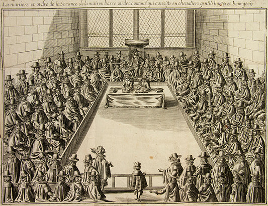 The first edition of a Discours du bon et loial subjet, a civil war era pamphlet written in French to offer hope to the exiled Queen Henrietta Maria