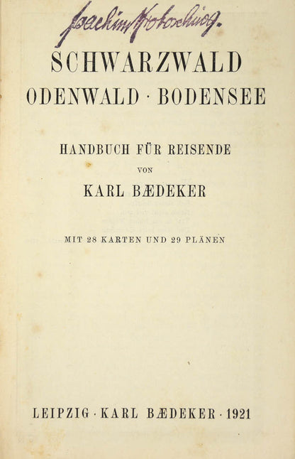 First edition of Baedeker's Deutschland.