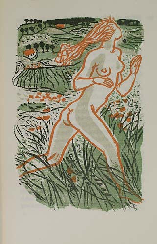 Limited edition, one of 350 copies, 5 colour woodcuts by Felix Hoffmann, original vellum, original slip-case.
