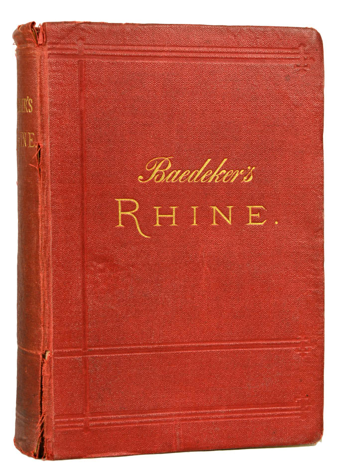 Eighth edition of Baedeker's Rhine from Rotterdam to Constance.