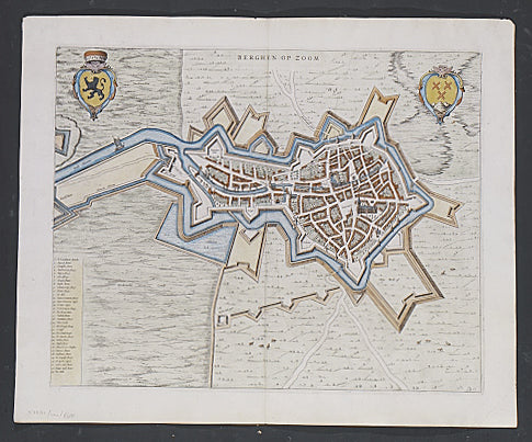 From Joan Blaeu's town book of the Netherlands, first published one year after the Spanish acknowledgement of the Dutch Republic. 