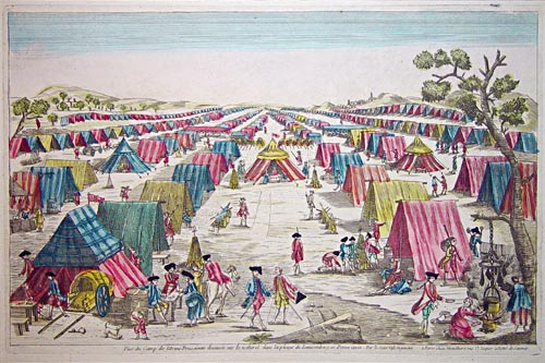 Hand-coloured engraving with etching and hand-colour.