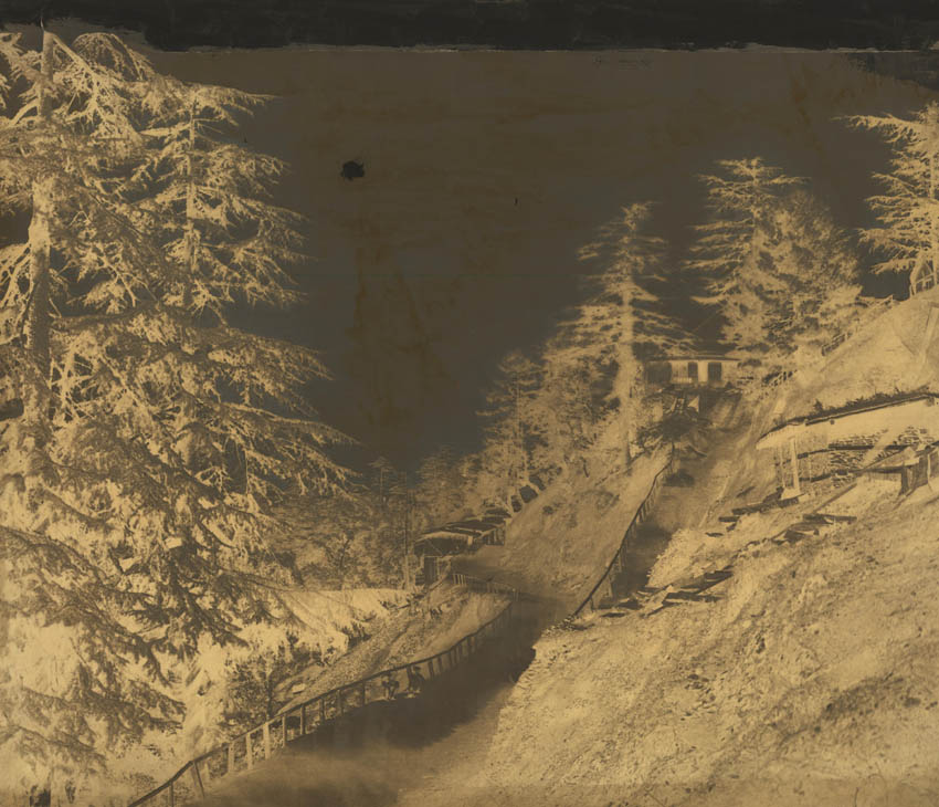 [Bungalows, Shimla (with waxed paper negative)].