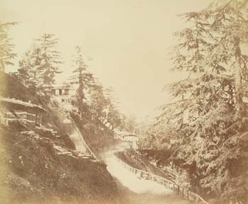 [Bungalows, Shimla (with waxed paper negative)].