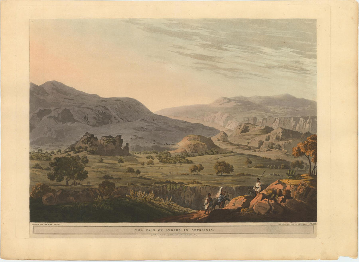The drawings for this highly collectable work were executed when Salt accompanied Viscount Valentia on a series of diplomatic missions to the regions.