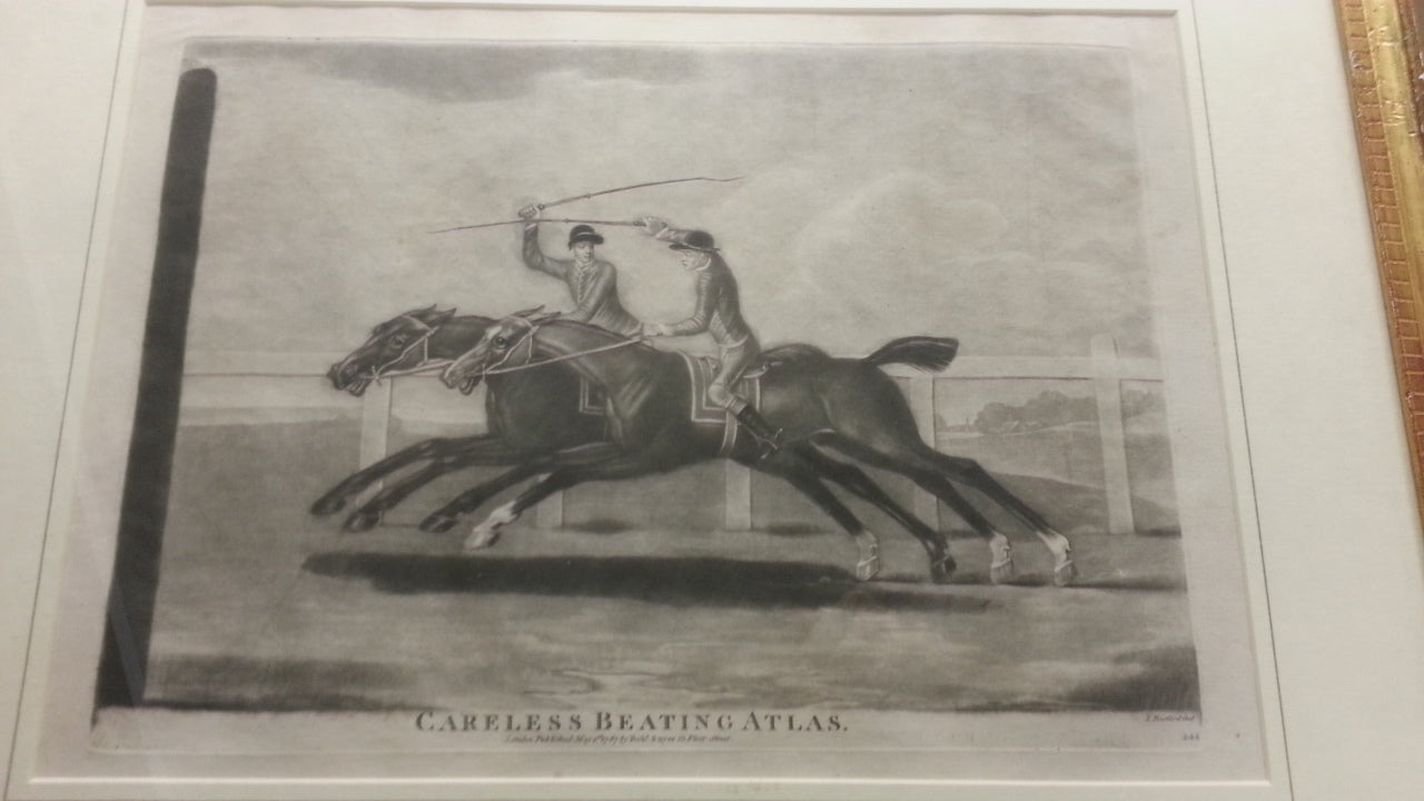 Careless (with jockey); Cardinal Puff; Pumpkin; Careless Beating Atlas.