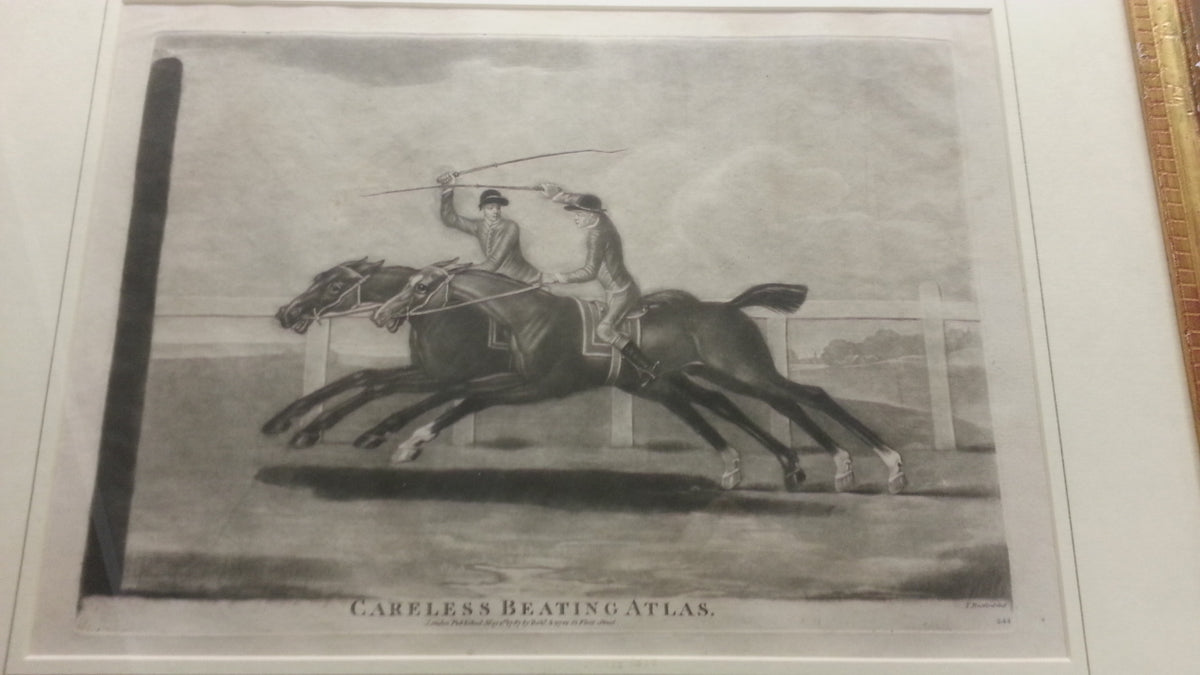 Careless (with jockey); Cardinal Puff; Pumpkin; Careless Beating Atlas.