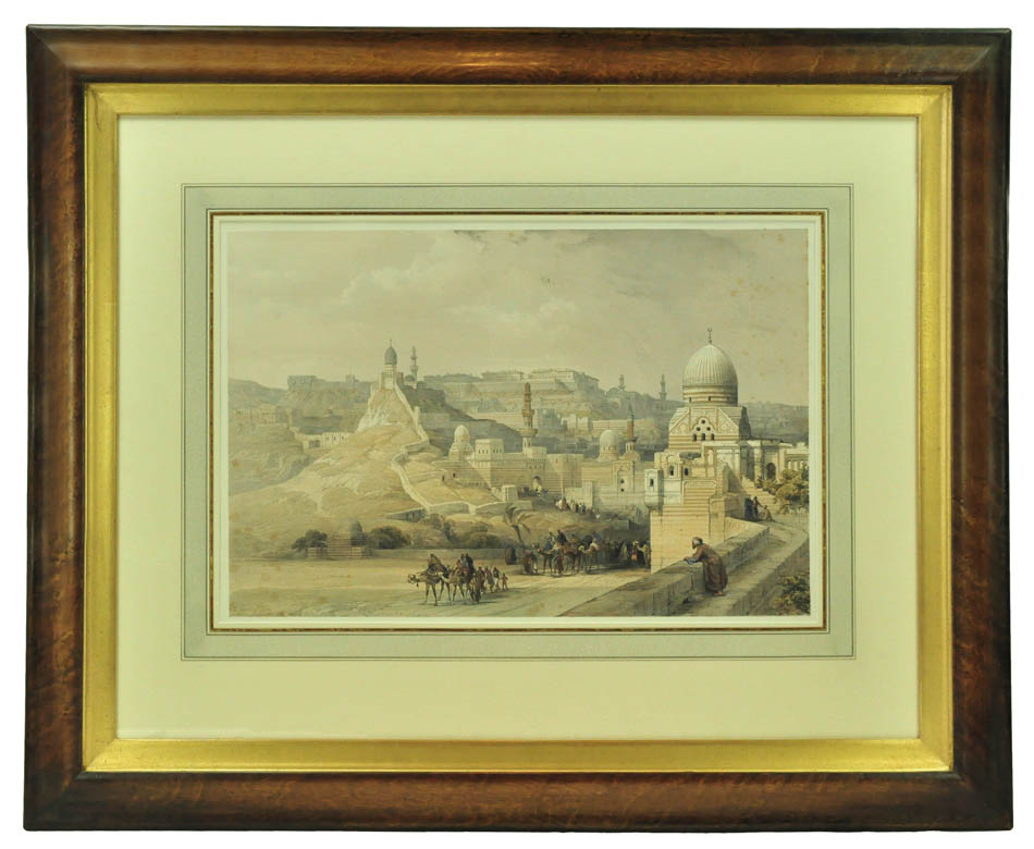 Original hand-coloured lithograph on fine paper mounted on card as issued from the subscription edition of Roberts' Egypt and Nubia.