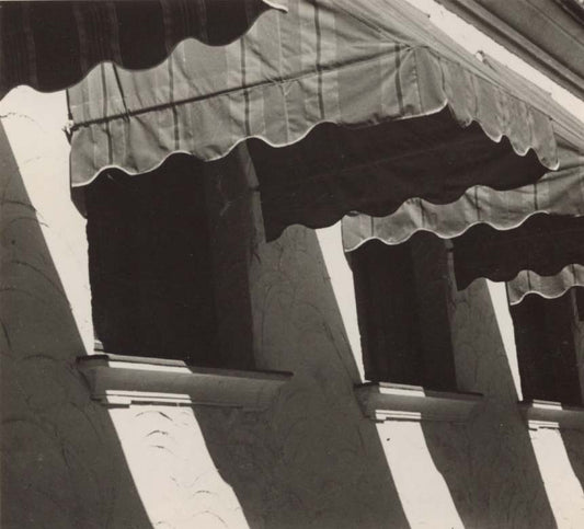[Shade from an awning].