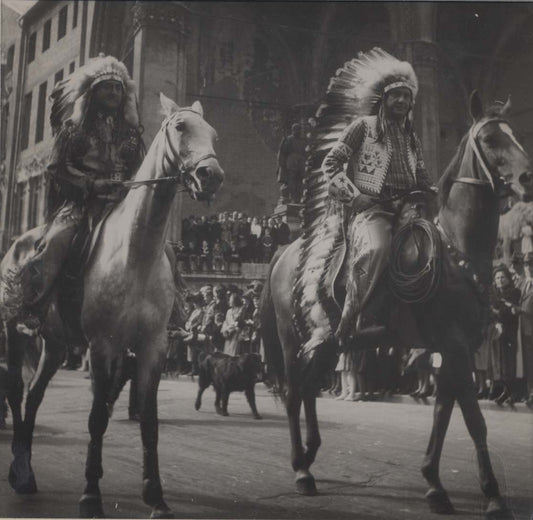 American Indian In Parade