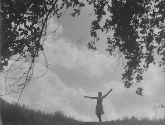Woman On Top Of A Hill