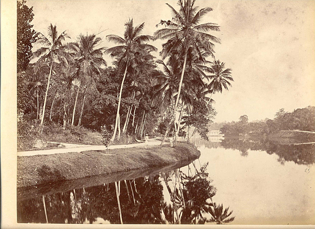 [The Lake at Kandy, Ceylon].