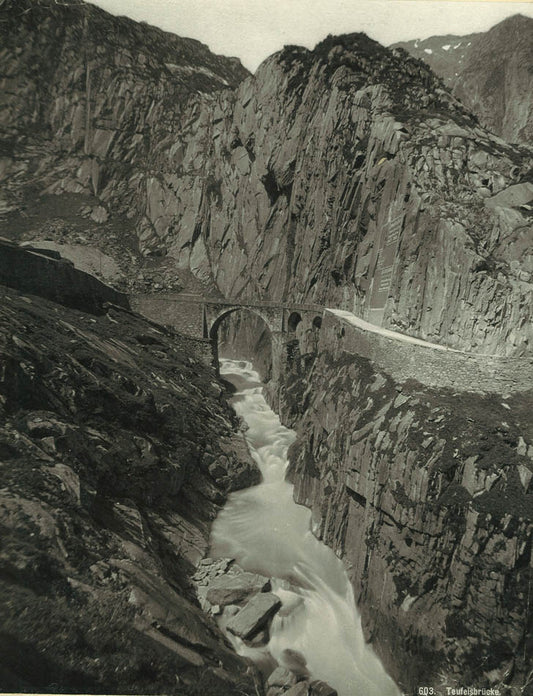 Devils Bridge. Pass of St. Gotthard.