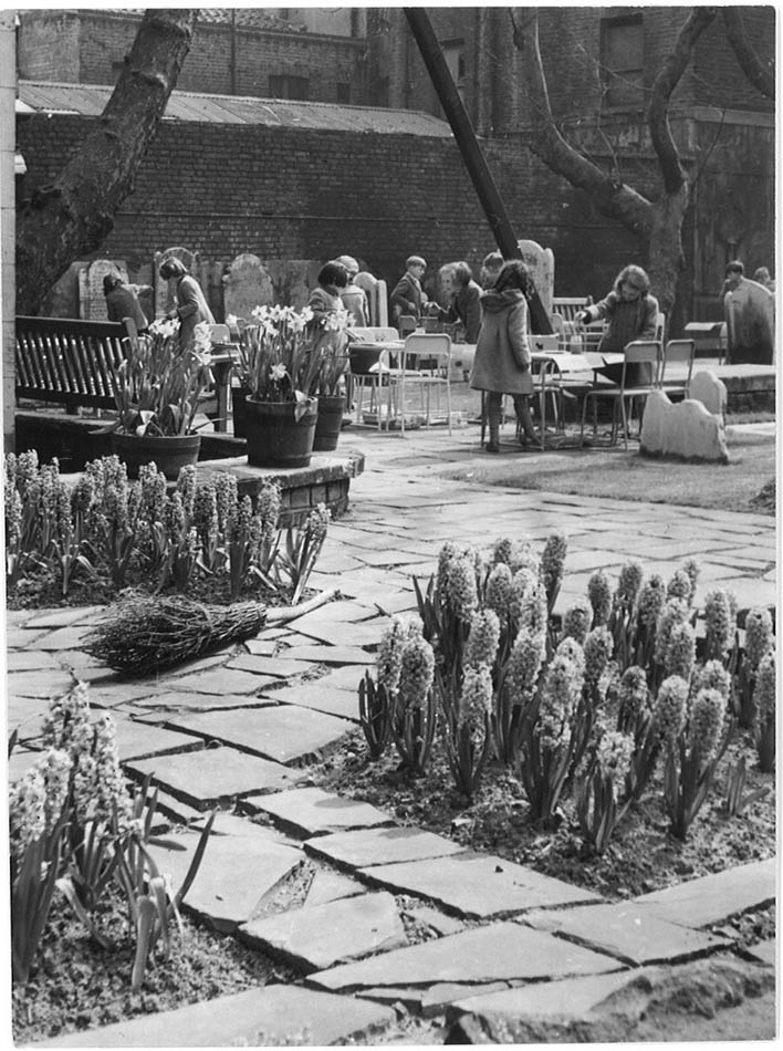 Spring comes to the City, St. Bartholomews, London.