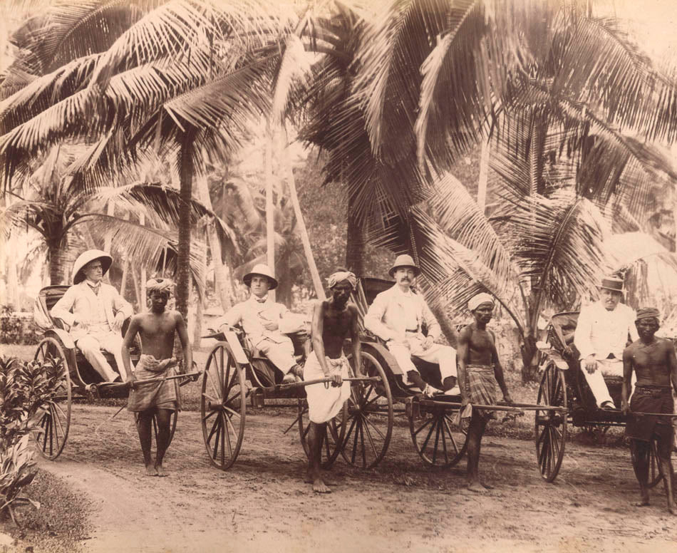 [Rickshaw carriers, Ceylon].