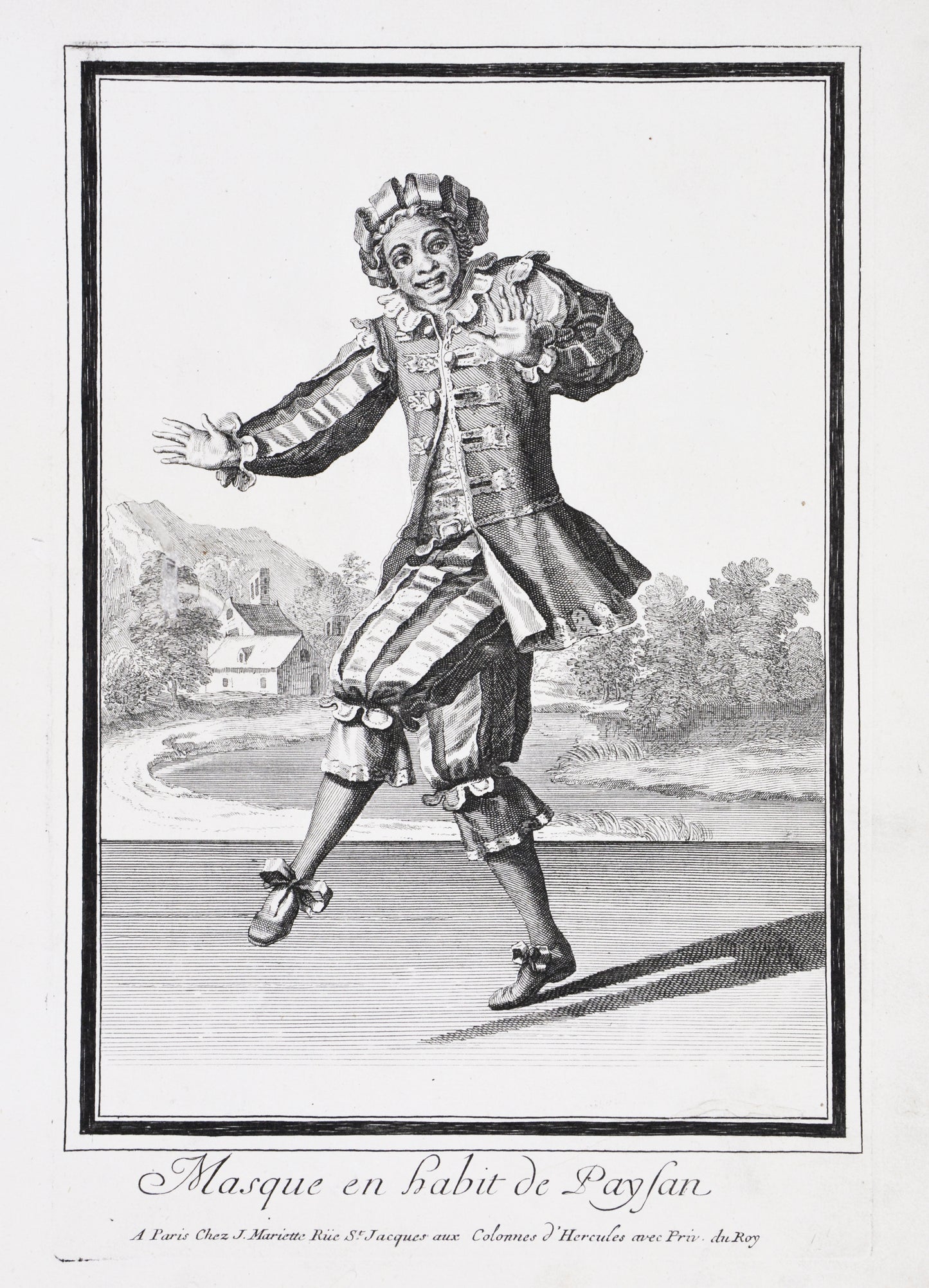 Masque en habit de Paysan.