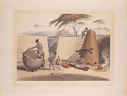 Booshuana Womaen Manufacturing Earthen Ware.