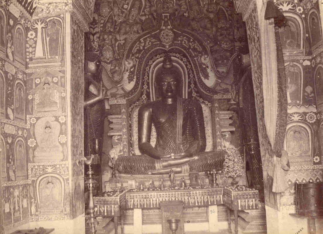[Inside a Buddhist Temple].