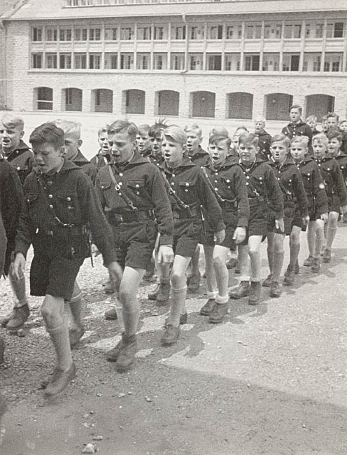 Young Boys Marching.