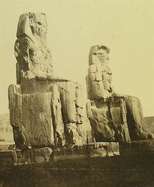 [The Colossi of Memnon, Valley of the Kings].