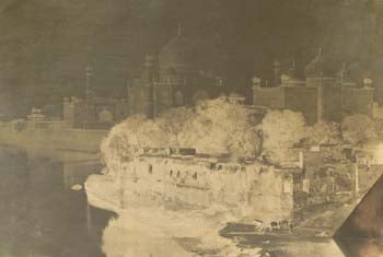 [The Taj Mahal from the east].