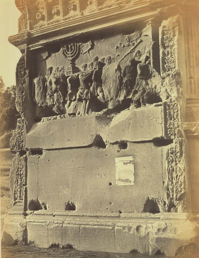 [Relief, Arch of Titus, Rome].
