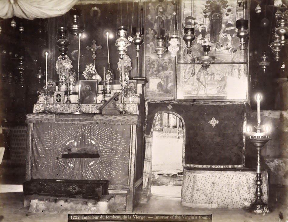 Interior of the Virgins Tomb.