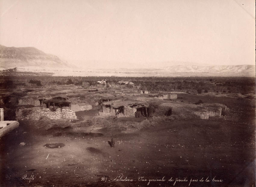 Jericho from the crusader tower, Palestine.