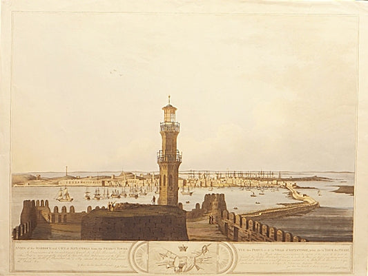 A View of the Harbour and city of Alexandria from the Pharo's Tower.