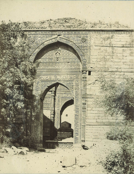 Ruine d'un temple arabe dans les environs de Delhi.