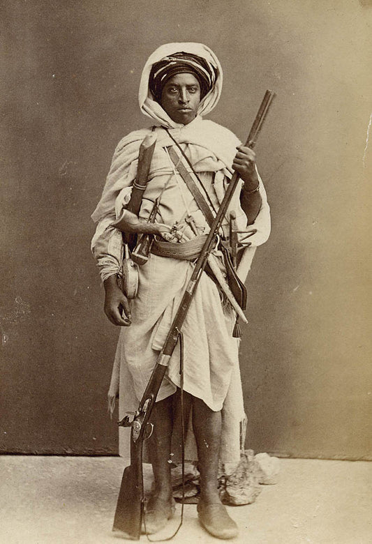 [Sudanese warrior].