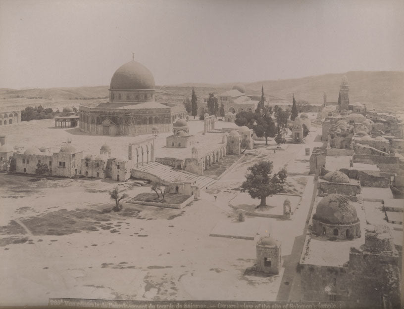 Vue générale de l'emplacement du temple de Salomon.