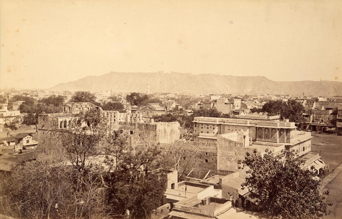 Jaipur, the city from the Sanganeri gate, Rajasthan.