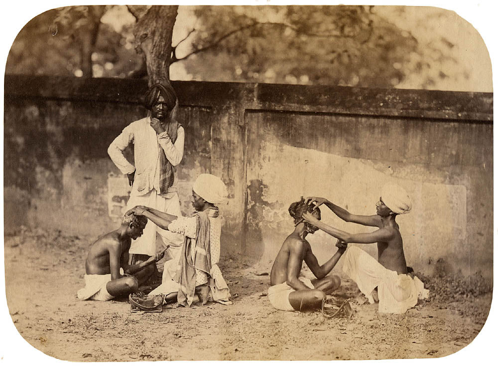 Street barbers.