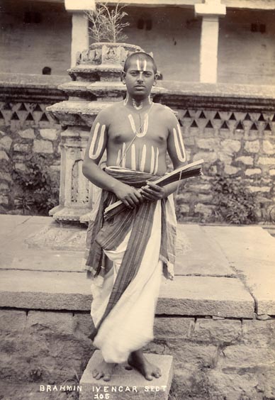 Man belonging to the Brahmin Iyengar sect.