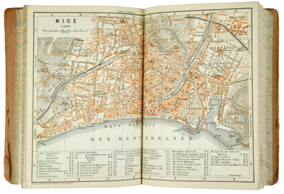 Fifth edition of Baedeker's Frankreich.