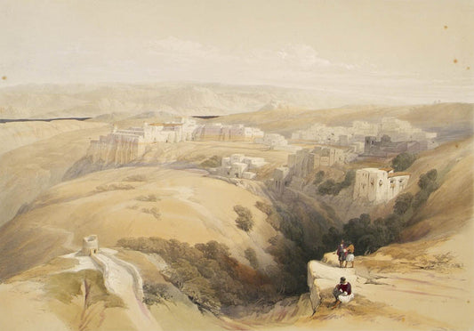 Original hand-coloured lithograph on fine paper mounted on card as issued from the subscription edition of Roberts' "The Holy Land".